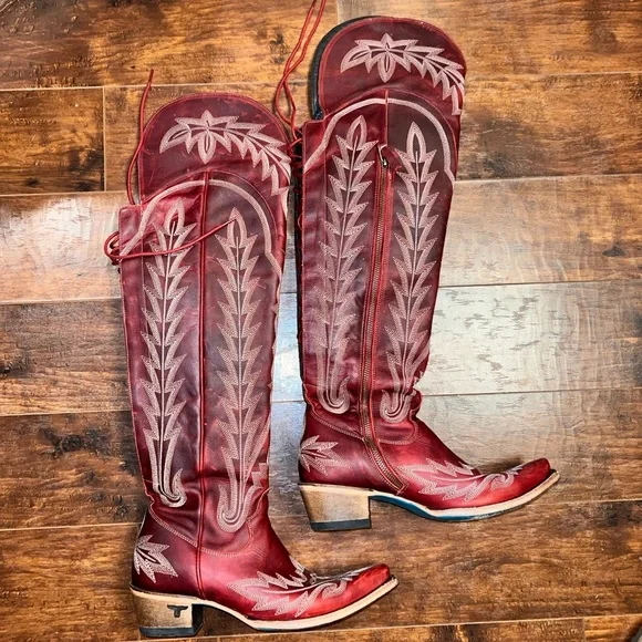 LANE BOOTS
LEXINGTON OTK CORSET - SMOLDERING RUBY
SKU: LB0499E-050 - Picture 3 of 15